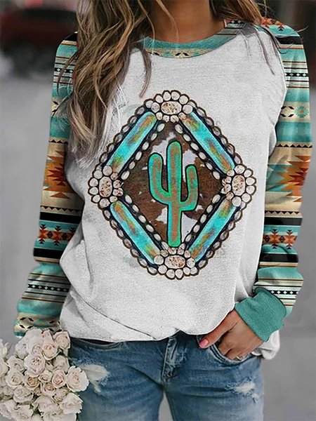 Printed Tribal Geometric Vintage Long Sleeves Sweatshirt, Green, Hoodies & Sweatshirts
Printed Tribal Geometric Vintage Long Sleeves Sweatshirt, Green, Hoodies & Sweatshirts