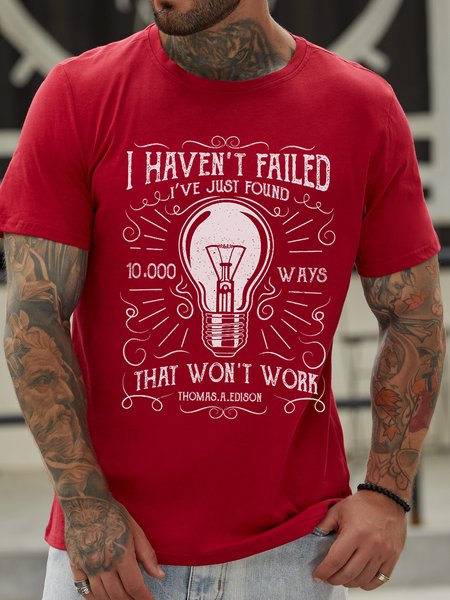 I Have Not Failed. I’Ve Just Found 10,000 Ways That Wonz Casual Shirts & Tops, Red, T-shirts
I Have Not Failed. I’Ve Just Found 10,000 Ways That Wonz Casual Shirts & Tops, Red, T-shirts