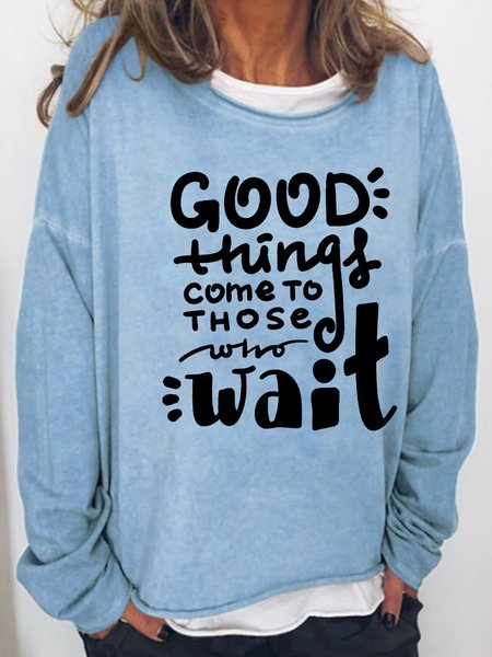 Good Things Do Come To Those Who Wait Long Sleeve Sweatshirt, Light gray, Hoodies&Sweatshirts
Good Things Do Come To Those Who Wait Long Sleeve Sweatshirt, Light gray, Hoodies&Sweatshirts
