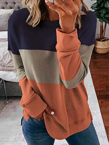 Color-block Long Sleeve Crew Neck Casual Sweatshirt, Orange, Hoodies & Sweatshirts
Color-block Long Sleeve Crew Neck Casual Sweatshirt, Orange, Hoodies & Sweatshirts