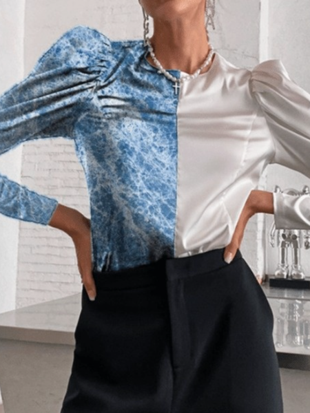 Fall Long Sleeve Color-Block Simple Crew Neck Daily Tops, As picture, Blouses and Shirts
Fall Long Sleeve Color-Block Simple Crew Neck Daily Tops, As picture, Blouses and Shirts