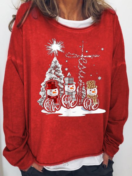 Jesus Faith Hope Love Snowman Xmas Christian Casual Long Sleeve Sweatshirt, Red, Hoodies&Sweatshirts
Jesus Faith Hope Love Snowman Xmas Christian Casual Long Sleeve Sweatshirt, Red, Hoodies&Sweatshirts