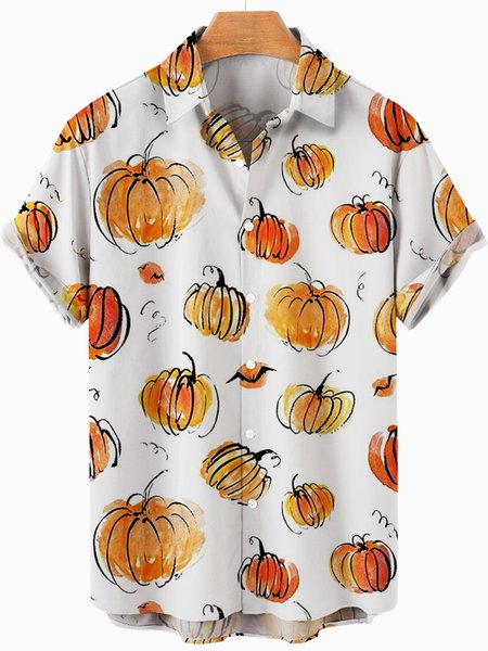 Halloween Casual Shirts & Tops, As picture, Shirts