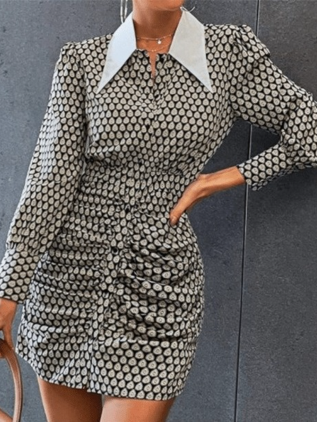 Fall Lady Lightweigh Non-Stretch Elegant Lady Daily Dresses, As picture, Mini Dresses
Fall Lady Lightweigh Non-Stretch Elegant Lady Daily Dresses, As picture, Mini Dresses