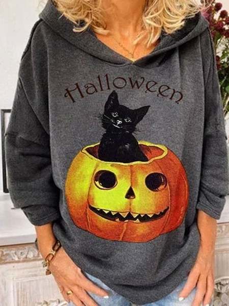 Halloween Animal Pattern Cotton Blends Sweatshirt, Gray, Sweatshirts & Hoodies
Halloween Animal Pattern Cotton Blends Sweatshirt, Gray, Sweatshirts & Hoodies