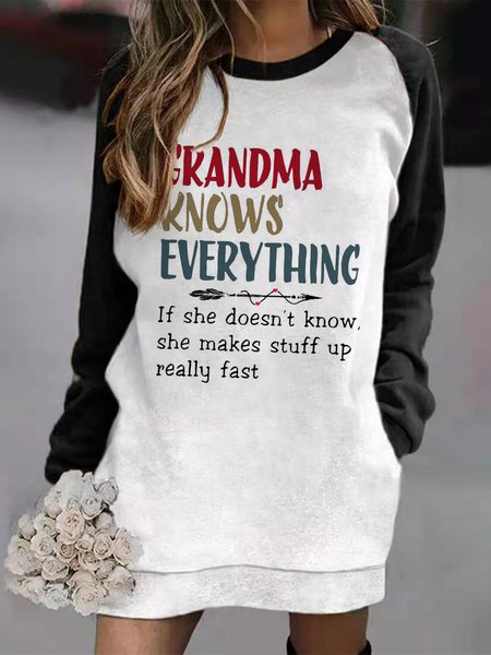 Personalized casual letter printing contrast color loose dress, Black-white, Mini Dresses
Personalized casual letter printing contrast color loose dress, Black-white, Mini Dresses