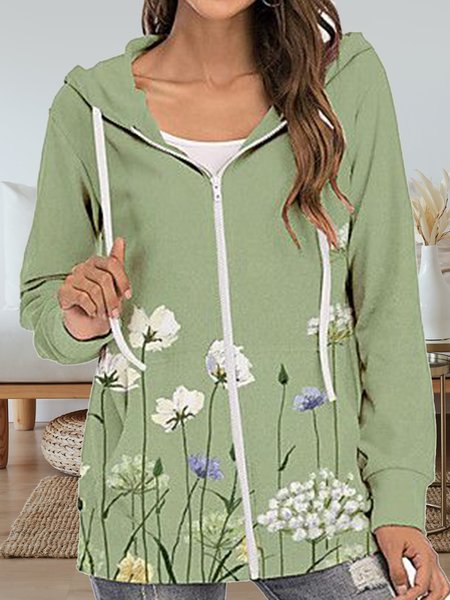 Long sleeve hooded Vintage plant flower printed sweater jacket cardigan, Lightgreen, Jackets
Long sleeve hooded Vintage plant flower printed sweater jacket cardigan, Lightgreen, Jackets