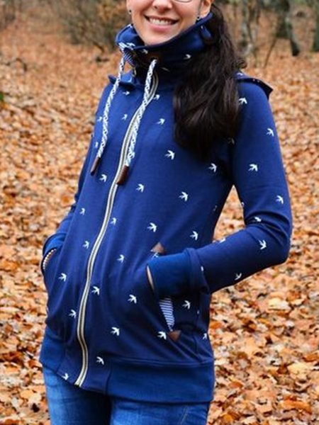 Casual Sweatshirt, Blue, Hoodies & Sweatshirts