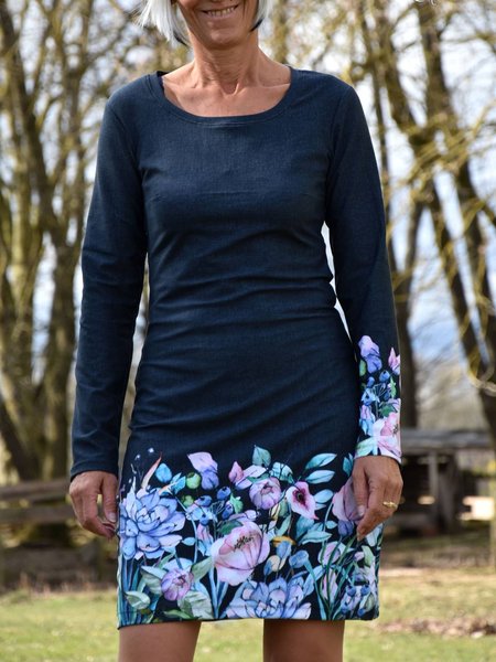 Casual Floral Dresses, As picture, Mini Dresses
