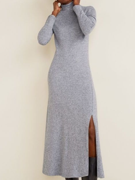 Fall Lady Formal Date Elegant Lady Mid-weight High Stretch Dress, Light gray, Sweater Dresses
Fall Lady Formal Date Elegant Lady Mid-weight High Stretch Dress, Light gray, Sweater Dresses