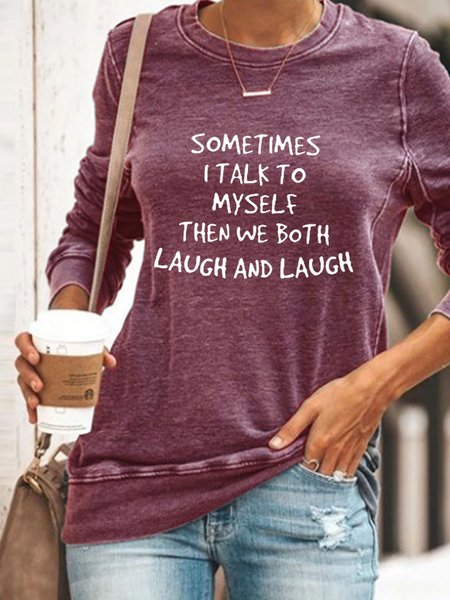 Sometime I Talk To Myself Sweatshirts, Red, Hoodies&Sweatshirts