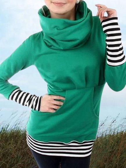 Vintage Color-block Striped Long Sleeves Plus Size Casual Sweatshirts, Green, Hoodies & Sweatshirts
Vintage Color-block Striped Long Sleeves Plus Size Casual Sweatshirts, Green, Hoodies & Sweatshirts
