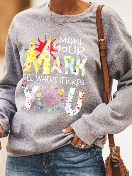The Dot Day 2021 Make Your Mark See Where It Takes You Dot Sweatshirt, Gray, Hoodies&Sweatshirts
The Dot Day 2021 Make Your Mark See Where It Takes You Dot Sweatshirt, Gray, Hoodies&Sweatshirts