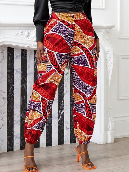 Vintage Statement Geometric Printed Pocket Plus Size Casual Pants, Multicolor, Pants
Vintage Statement Geometric Printed Pocket Plus Size Casual Pants, Multicolor, Pants