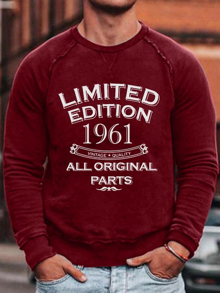 Limited Edition Year 1961 All Original Parts Long Sleeve Casual Sweatshirt, Red, Hoodies&Sweatshirts
Limited Edition Year 1961 All Original Parts Long Sleeve Casual Sweatshirt, Red, Hoodies&Sweatshirts