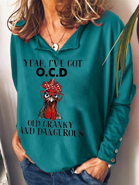 I've Got OCD Old Granky And Dangerous Chicken Casual V Neck Sweatshirts, Green, Hoodies&Sweatshirts
I've Got OCD Old Granky And Dangerous Chicken Casual V Neck Sweatshirts, Green, Hoodies&Sweatshirts