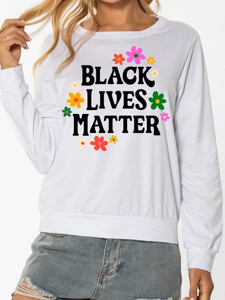 Unocis Floral And Letter Print Round Neck Long-sleeved Sweatshirt, White, Sweatshirts
Unocis Floral And Letter Print Round Neck Long-sleeved Sweatshirt, White, Sweatshirts