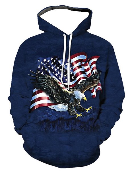 American flag print hooded long-sleeved cotton-blend sweatshirt, Color7, Hoodies&Sweatshirts
American flag print hooded long-sleeved cotton-blend sweatshirt, Color7, Hoodies&Sweatshirts
