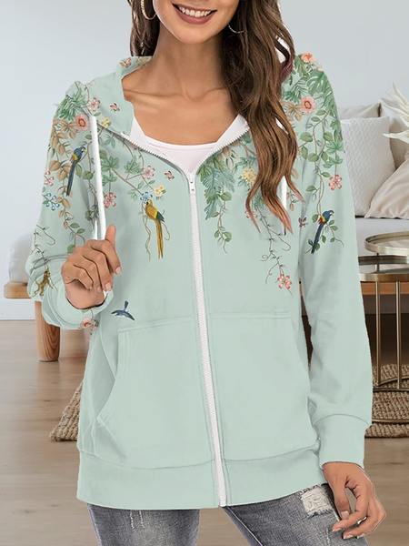 Long sleeve round neck hooded landscape printed animal Flower knitted coat cardigan, Lightgreen, Jackets
Long sleeve round neck hooded landscape printed animal Flower knitted coat cardigan, Lightgreen, Jackets