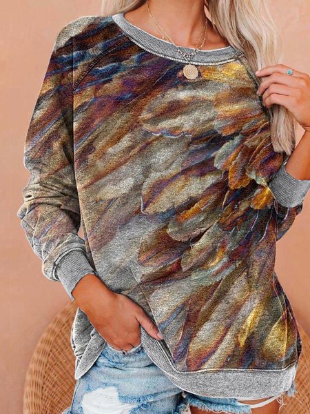 Casuale Maniche Lunghe Girocollo Stampato Superiore, Multicolore, Hoodies & Sweatshirts
Casuale Maniche Lunghe Girocollo Stampato Superiore, Multicolore, Hoodies & Sweatshirts