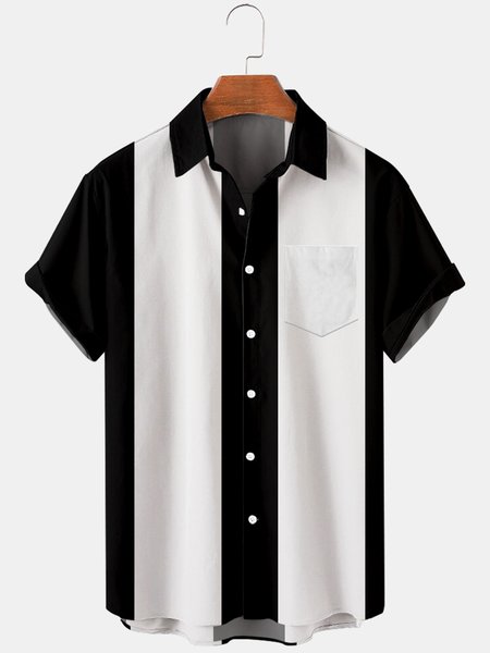 Mens Front Buttons Bowling Short Sleeve Shirt Casual Top, White, Short Sleeve Shirts
Mens Front Buttons Bowling Short Sleeve Shirt Casual Top, White, Short Sleeve Shirts