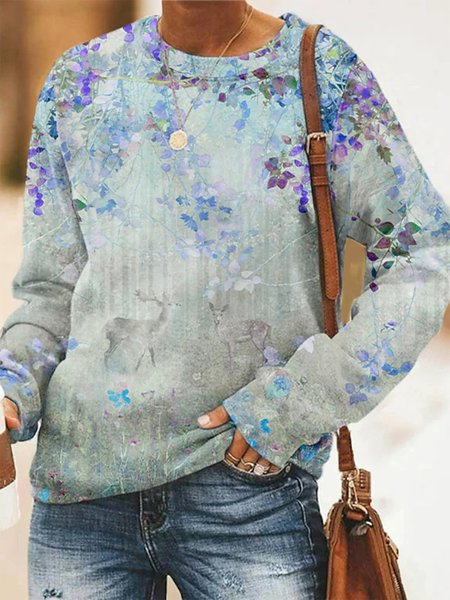 Off Shoulder Floral Printed Crew Neck Casual Sweatshirt, As picture, Hoodies & Sweatshirts
Off Shoulder Floral Printed Crew Neck Casual Sweatshirt, As picture, Hoodies & Sweatshirts