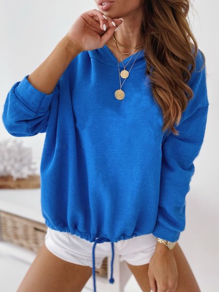 Casual Sweatshirt, Blue, Hoodies & Sweatshirts