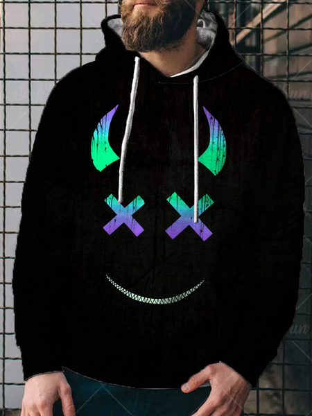 Hooded Casual Long Sleeve Sweatshirt, Color, Hoodies&Sweatshirts