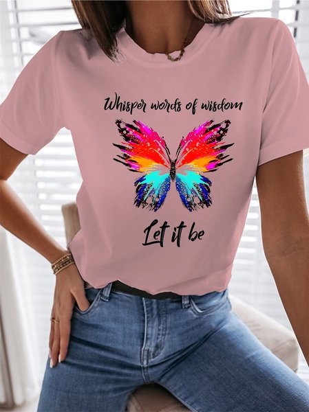 Whisper Words Of Wisdom Let It Be Colorful Butterfly Fun T-shirt, Pink, T-shirts
Whisper Words Of Wisdom Let It Be Colorful Butterfly Fun T-shirt, Pink, T-shirts
