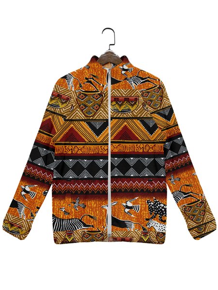 Native Print Stand Collar Long Sleeve Vintage Fleece Jackets, Orange, Jackets & Coats
Native Print Stand Collar Long Sleeve Vintage Fleece Jackets, Orange, Jackets & Coats