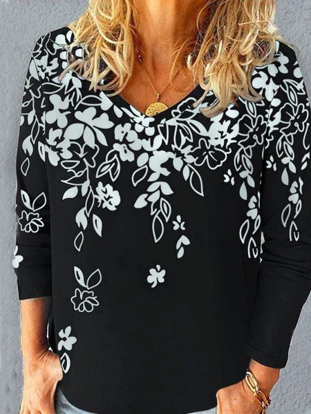 Cotton Blends Shirts & Tops, Black, Tops