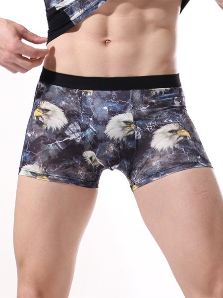 Mens 3D American Eagle Printing Soft Breathable Thin Home Boxers Briefs, Gray, Acc
Mens 3D American Eagle Printing Soft Breathable Thin Home Boxers Briefs, Gray, Acc