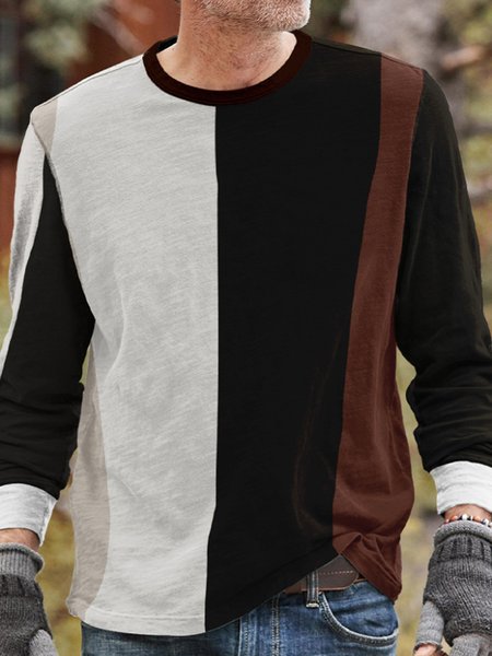 Contrasting retro men's long-sleeved T-shirt Sweatshirt, Khaki, Hoodies&Sweatshirts
Contrasting retro men's long-sleeved T-shirt Sweatshirt, Khaki, Hoodies&Sweatshirts