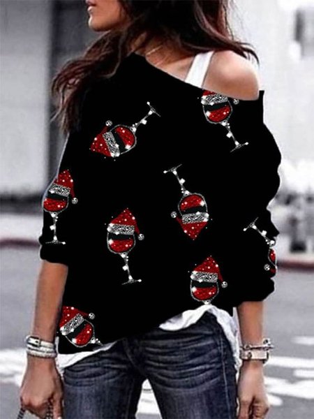 Statement Wine Glass Long Sleeves Plus Size Casual Sweatshirts, Black, Hoodies & Sweatshirts
Statement Wine Glass Long Sleeves Plus Size Casual Sweatshirts, Black, Hoodies & Sweatshirts