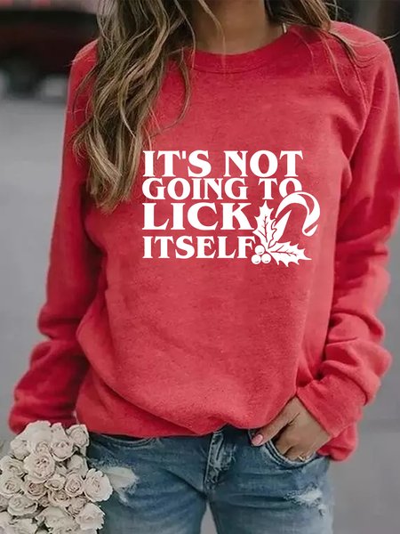 It's Not Going To Lick It Self Letter Regular Fit Casual Sweatshirt, Red, Hoodies&Sweatshirts
It's Not Going To Lick It Self Letter Regular Fit Casual Sweatshirt, Red, Hoodies&Sweatshirts