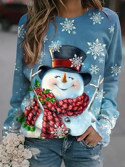 Women Christmas Snowman Printed Holiday Casual Long Sleeve Sweatshirts, Blue, Hoodies & Sweatshirts
Women Christmas Snowman Printed Holiday Casual Long Sleeve Sweatshirts, Blue, Hoodies & Sweatshirts