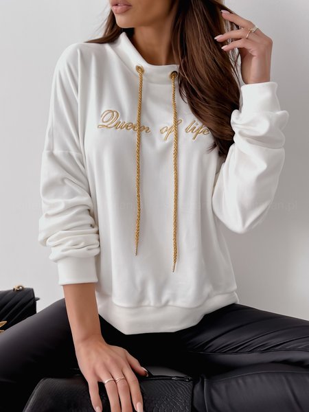 Stand Collar Letter Sweatshirt, White, Hoodies & Sweatshirts
Stand Collar Letter Sweatshirt, White, Hoodies & Sweatshirts