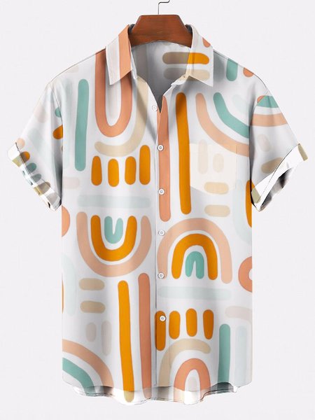 Short Sleeve Outdoor Shirts & Tops, Orange, Shirts & Blouse