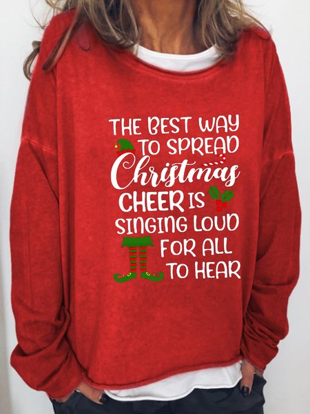 The Best Way to Spread Christmas Cheer Is Singing Loud for All to Hear Letter Casual Sweatshirt, Red, Hoodies&Sweatshirts
The Best Way to Spread Christmas Cheer Is Singing Loud for All to Hear Letter Casual Sweatshirt, Red, Hoodies&Sweatshirts