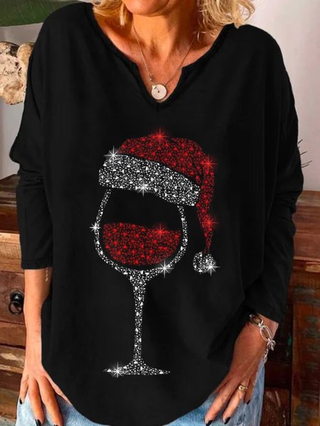 Casuale Maniche Lunghe U Collo taglia grande Stampato Top T-shirts, Nero, T-Shirts
Casuale Maniche Lunghe U Collo taglia grande Stampato Top T-shirts, Nero, T-Shirts