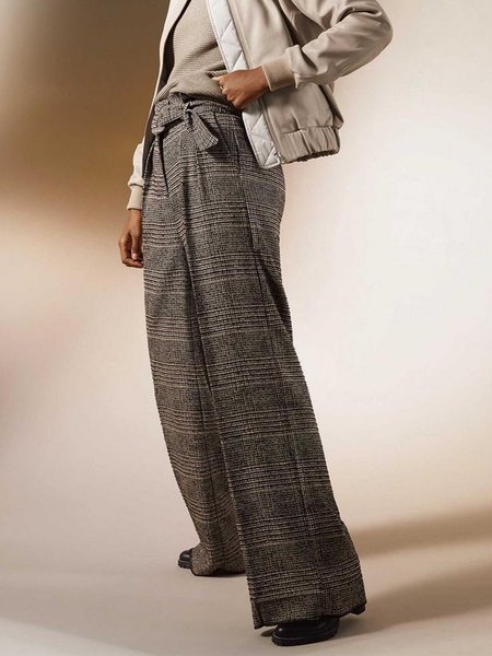 Daily Regular Fit Pants, As picture, Wide Leg Pants