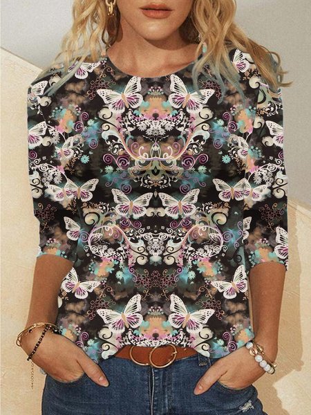 Butterflies Crew Neck Animal Regular Fit Sweatshirt, As picture, Hoodies&Sweatshirts
Butterflies Crew Neck Animal Regular Fit Sweatshirt, As picture, Hoodies&Sweatshirts
