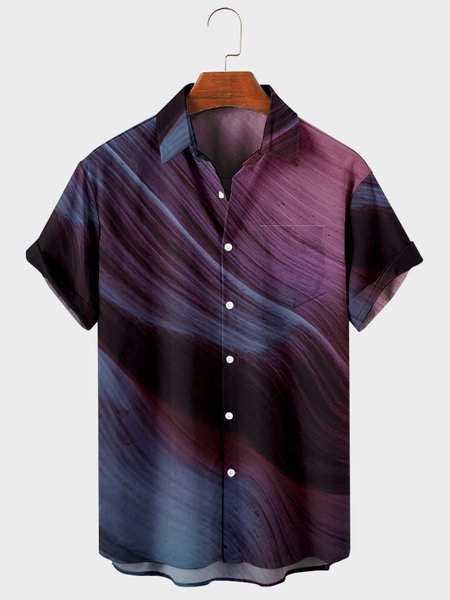 Mens Rock Waves Print Turndown Collar Chest Pocket Short Sleeve Casual Shirt, Blue purple, Shirts & Blouse
Mens Rock Waves Print Turndown Collar Chest Pocket Short Sleeve Casual Shirt, Blue purple, Shirts & Blouse