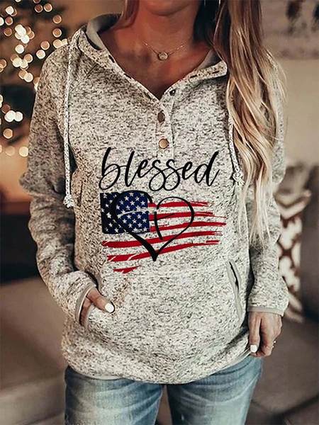 Solid V Neck Casual Sweatshirt, Gray, Hoodies & Sweatshirts