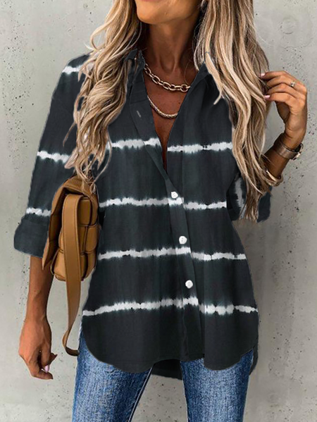 Plus size Casual Shirts & Tops, Black, Blouses & Shirts