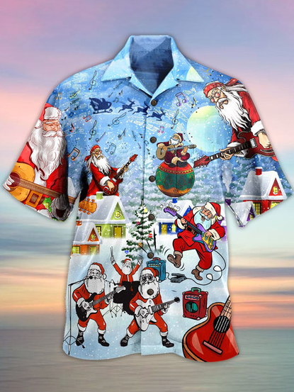 Christmas Shirt Collar Short Sleeve Shirts & Tops, Blue, Shirts & Blouse
Christmas Shirt Collar Short Sleeve Shirts & Tops, Blue, Shirts & Blouse