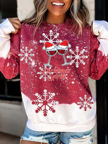 Red Letter Sporty Crew Neck Sweatshirt, Hoodies & Sweatshirts