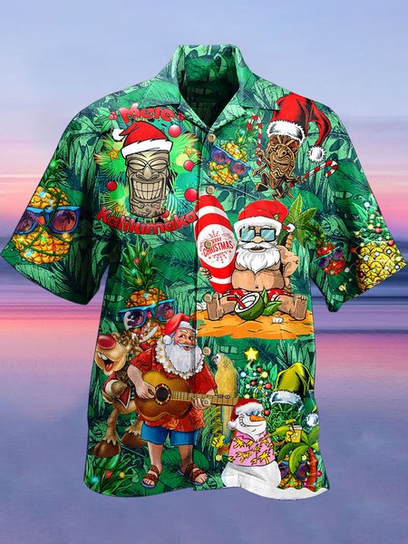 Casual Shirts & Tops, Green, Men's Floral shirt
