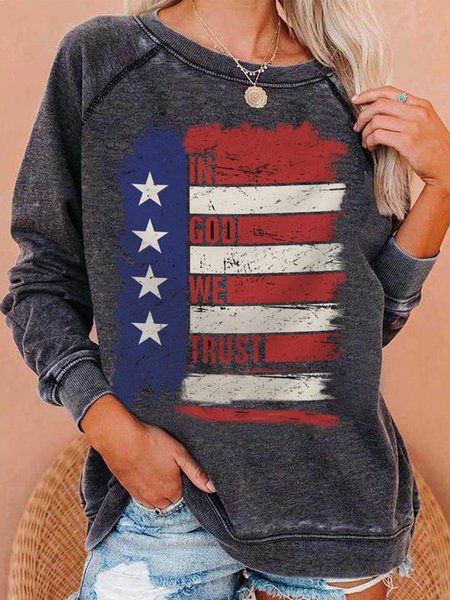 In God We Trust Flag Printed Casual Loosen Sweatshirt, Black-grey, Hoodies & Sweatshirts
In God We Trust Flag Printed Casual Loosen Sweatshirt, Black-grey, Hoodies & Sweatshirts
