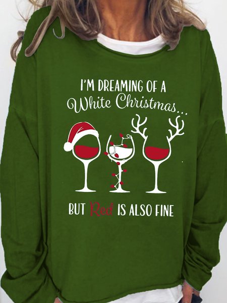 I'm Dreaming of a White Christmas Funny Casual Sweatshirt, Green, Hoodies&Sweatshirts
I'm Dreaming of a White Christmas Funny Casual Sweatshirt, Green, Hoodies&Sweatshirts